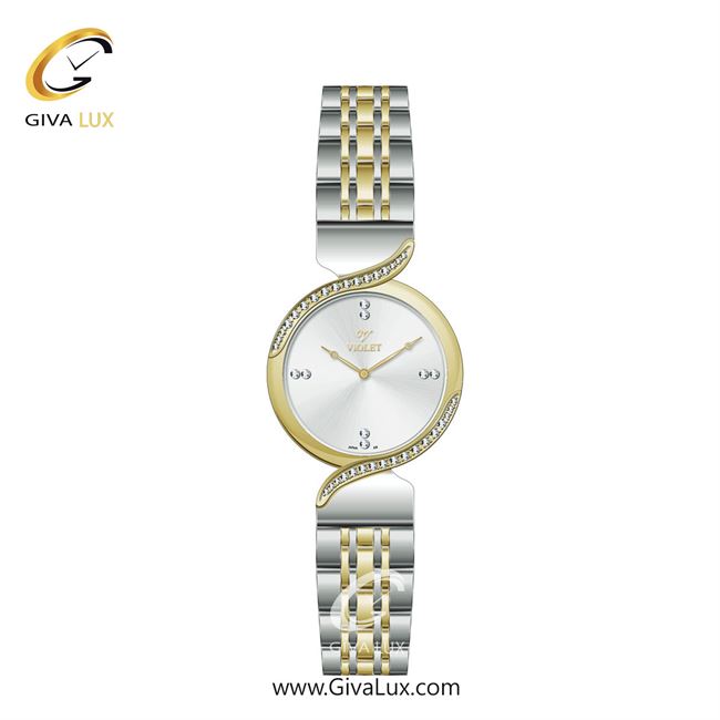 ساعت مچی اورجینال زنانه ویولت VIOLET نقره ای-طلایی | نقره ای-طلایی| نقره ای| کد رفرنس 0586/2